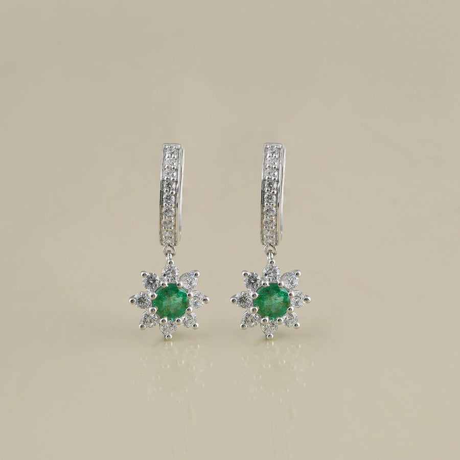 Lilian Emerald Earrings