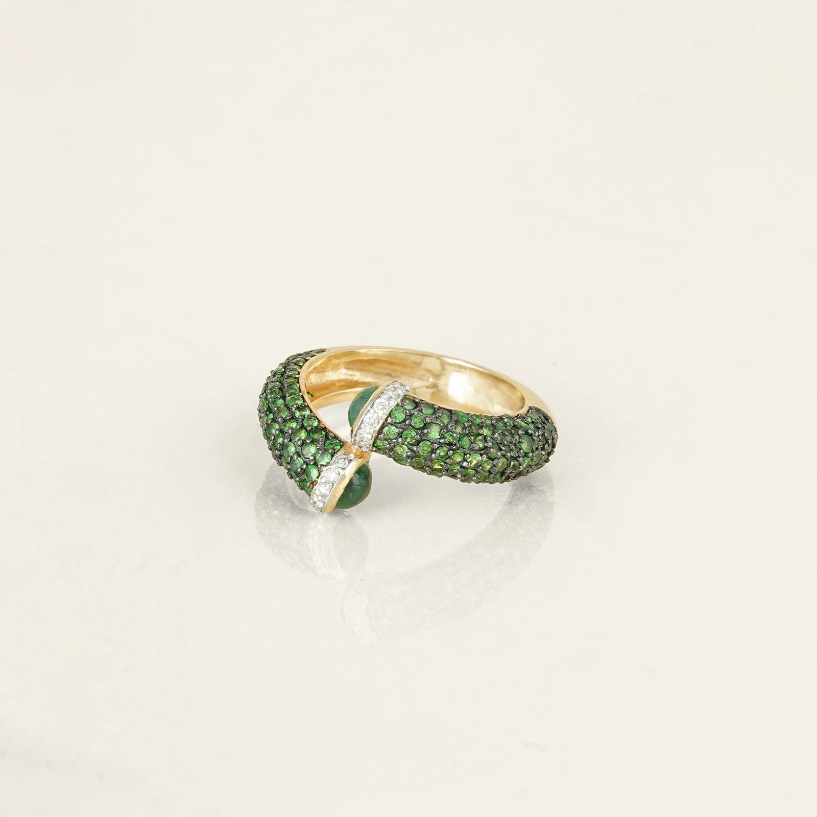 Rosa Emerald Tsavorite Ring