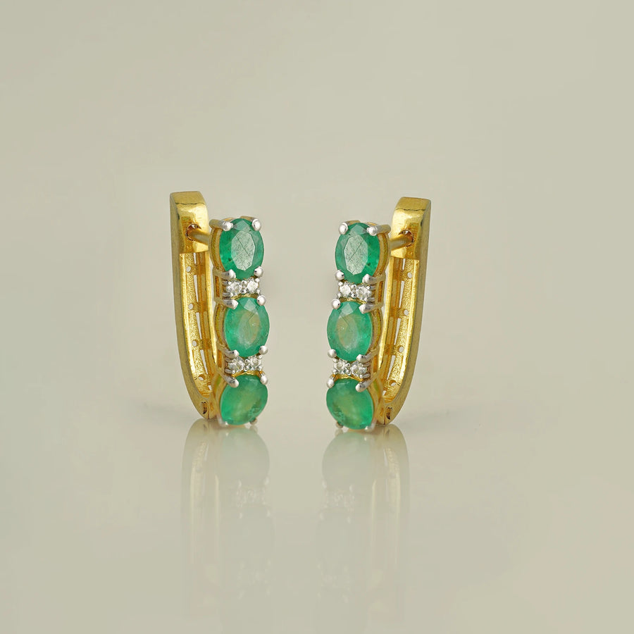 Jessica Emerald Earrings