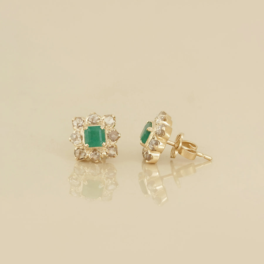 Julia Emerald Studs