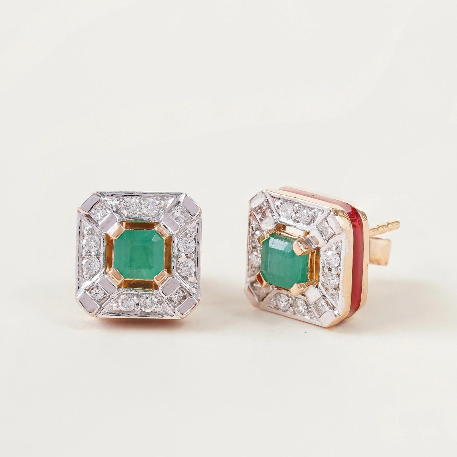 Nizam Emerald Ear Studs