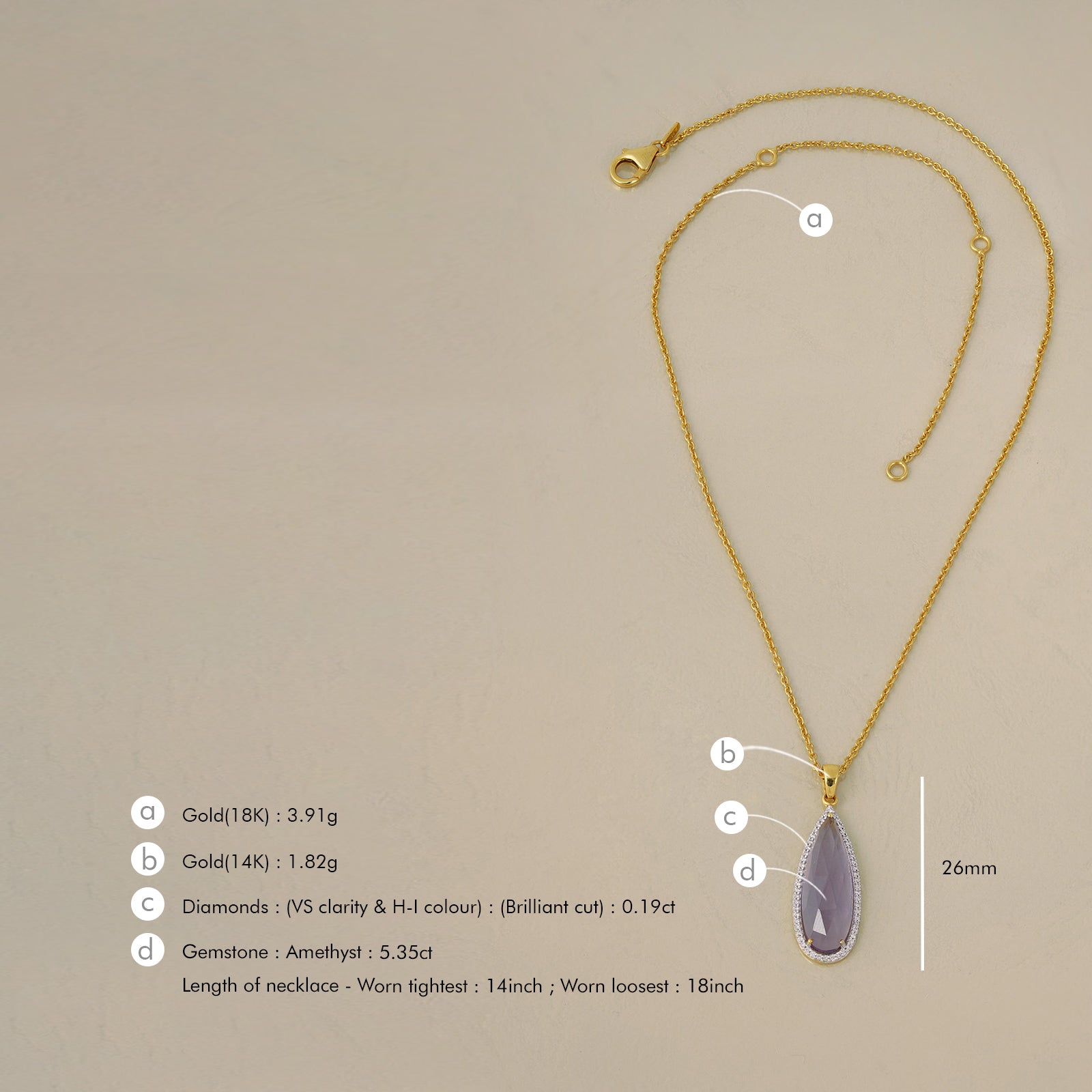 Venus Pendant Necklace