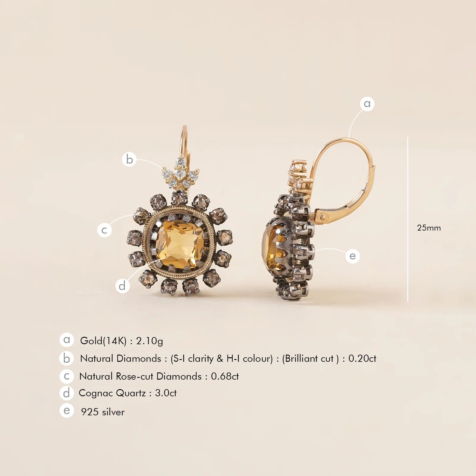 Cairo Honey Earrings