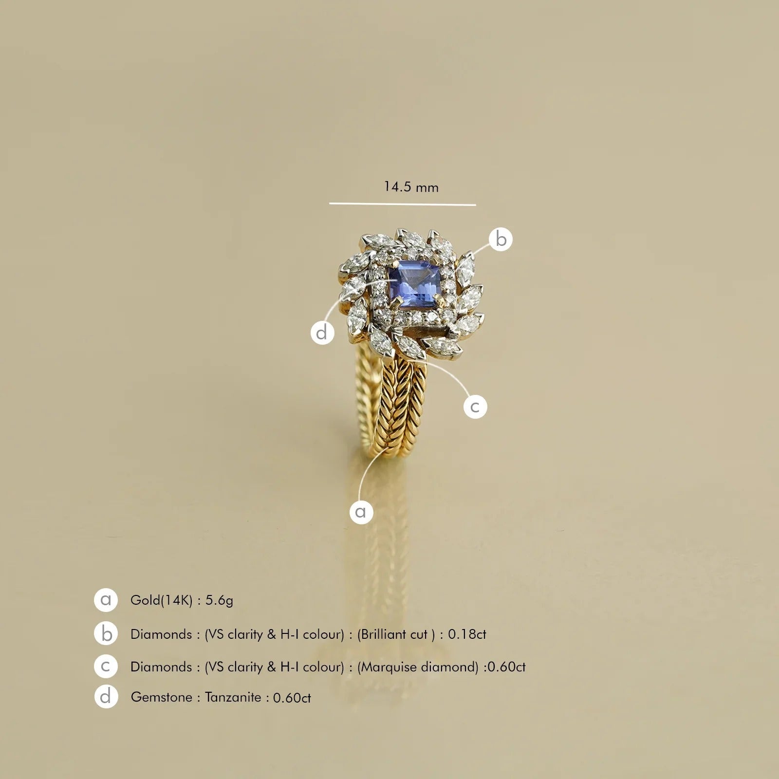 Eden Tanzanite Ring
