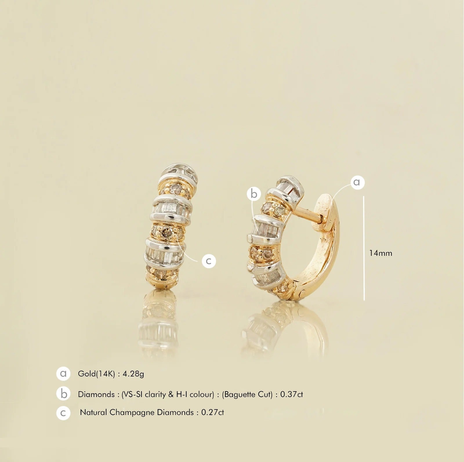 Paris Mini Hoop Earrings