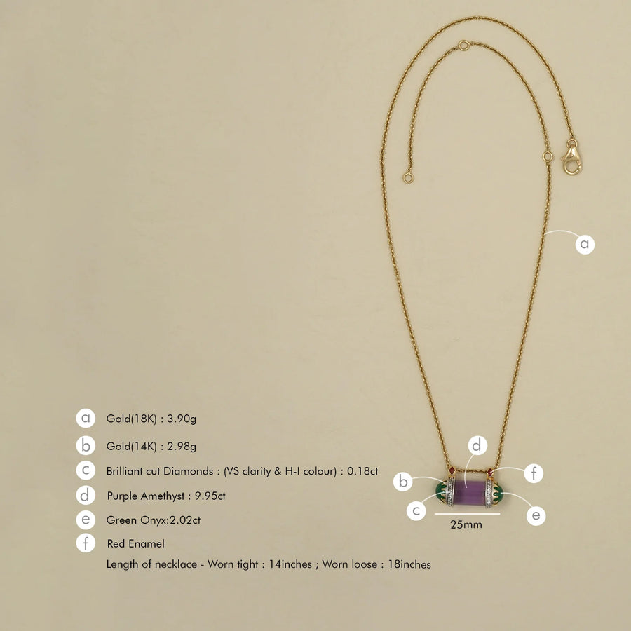 Aurora Amethyst Necklace