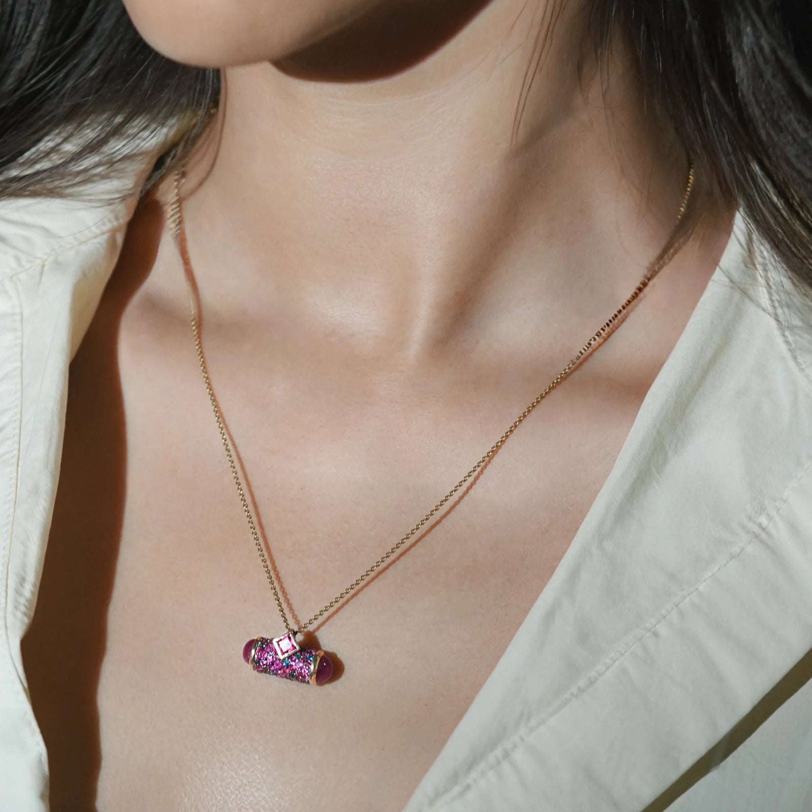 Evra Orchid Pendant Necklace