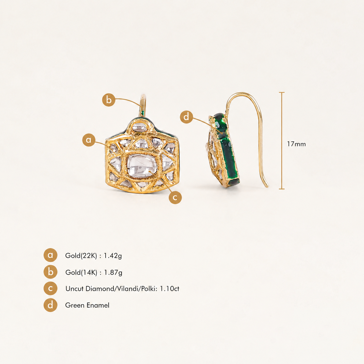 Tanjore Earrings