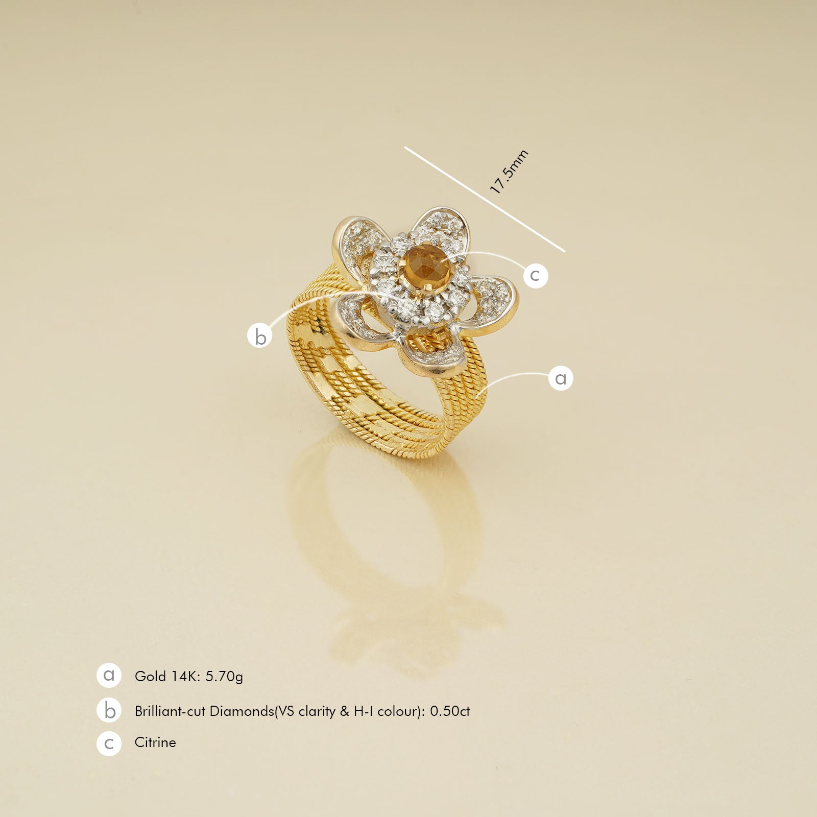 Orchid Diamond Ring